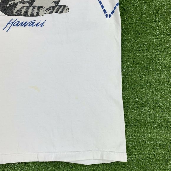 90s Crazy Shirts Hawaii B Kliban Tennis Cat TShirt - Picture 8 of 12
